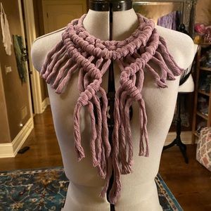 Handmade Macrame Necklace Accessory